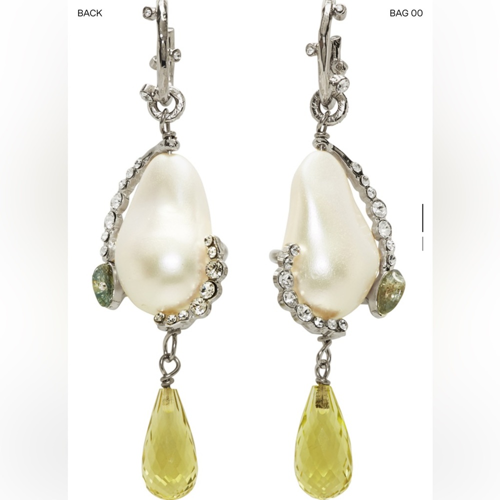 Givenchy Pearl and Jewel Drop Earrings - Picture 3 of 4